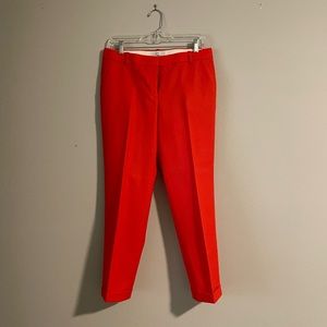 red J Crew Cafe Capri, wool